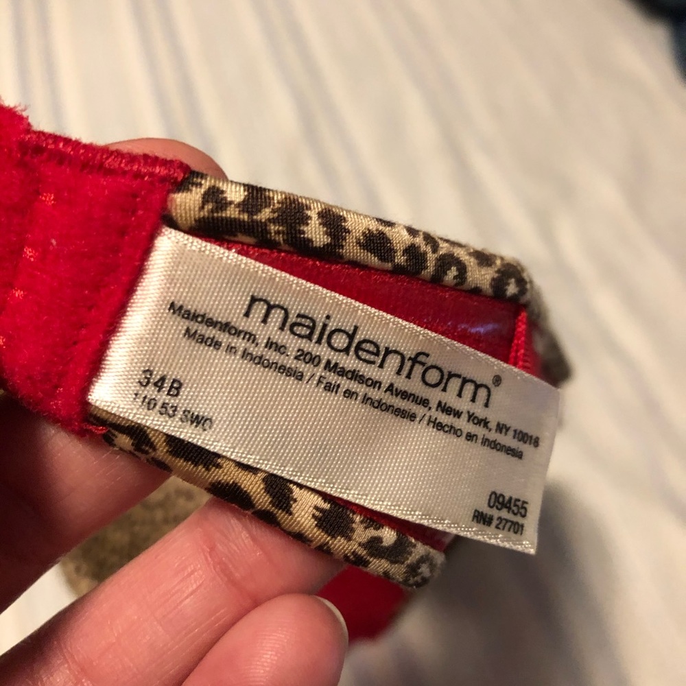 Strapless Maidenform Leopard Print Push Up Bra - image 2